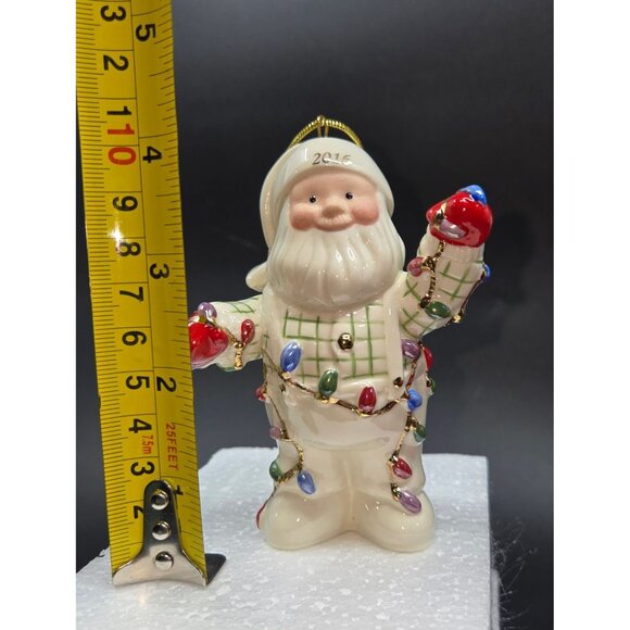 Lenox 2016 Santa Claus Ornament colorful With Gold Tassel - Picture 9 of 9